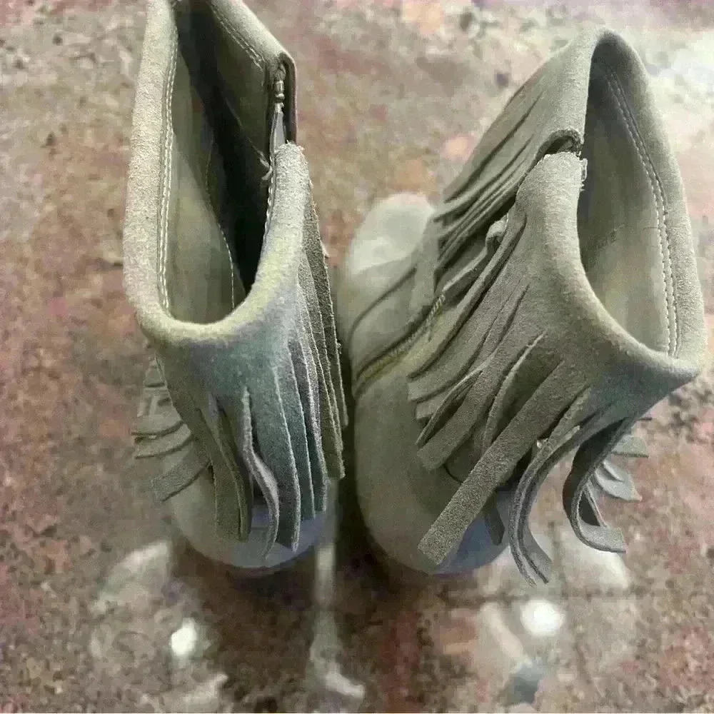 Lauren Ralph Lauren Fringe Booties